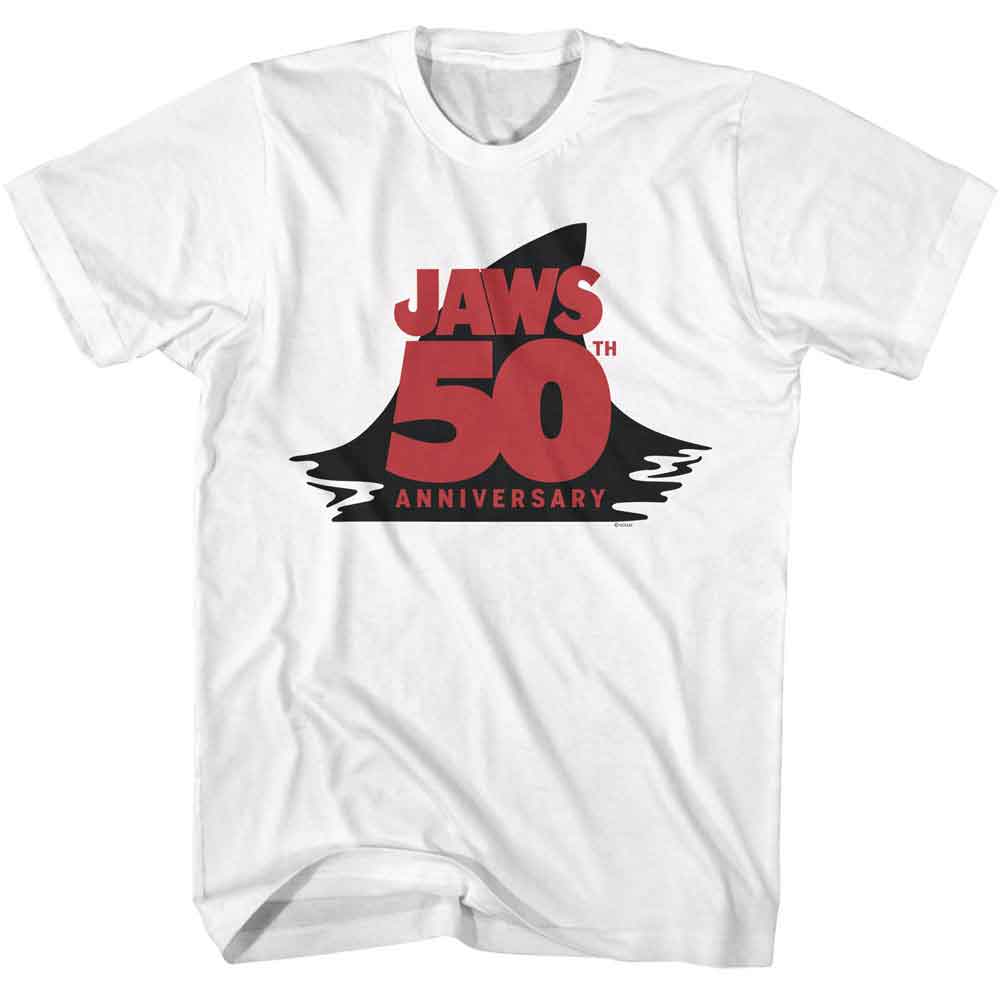 JAWS Eye-Catching T-Shirt, 50TH ANNIVERSARY FIN