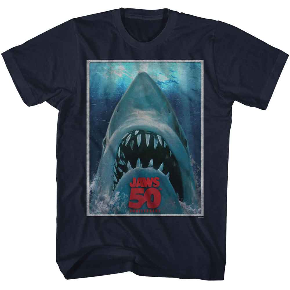 JAWS Eye-Catching T-Shirt, 50TH POSTER