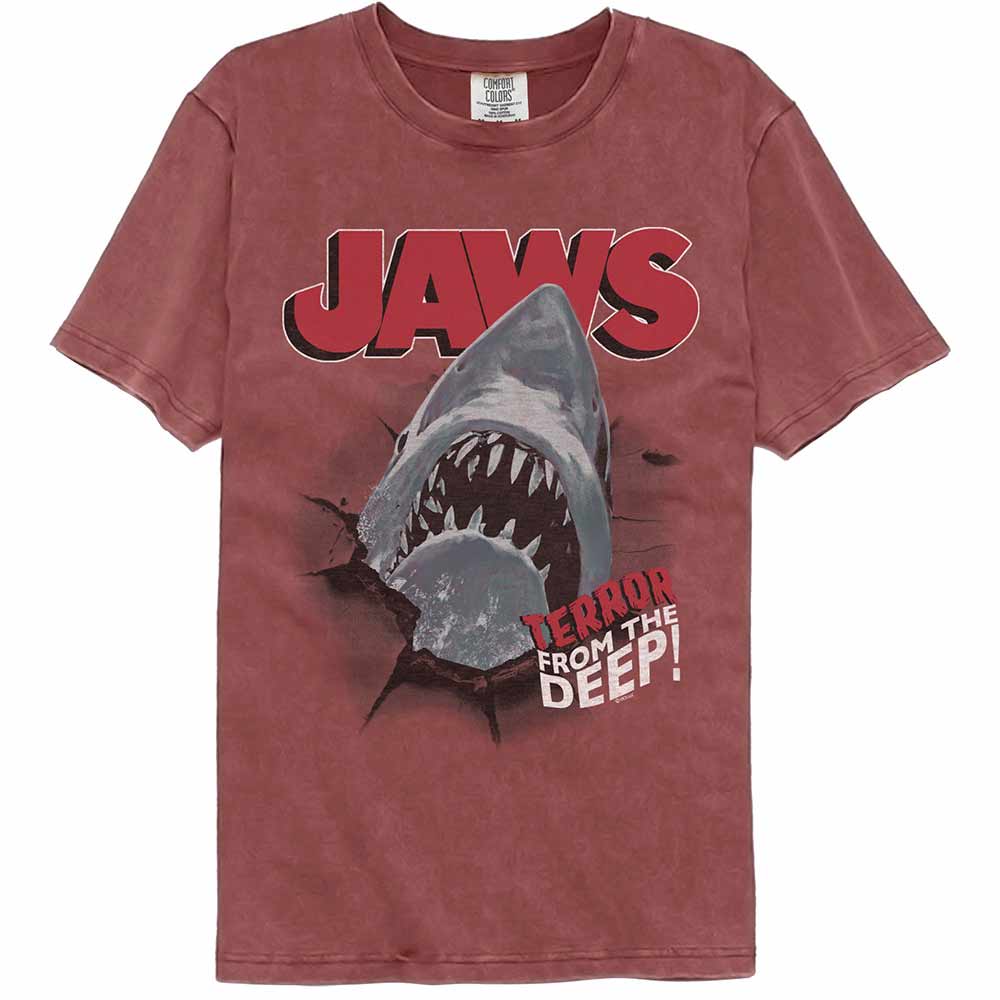 Jaws Terror From The Deep Garment Dye T-Shirt