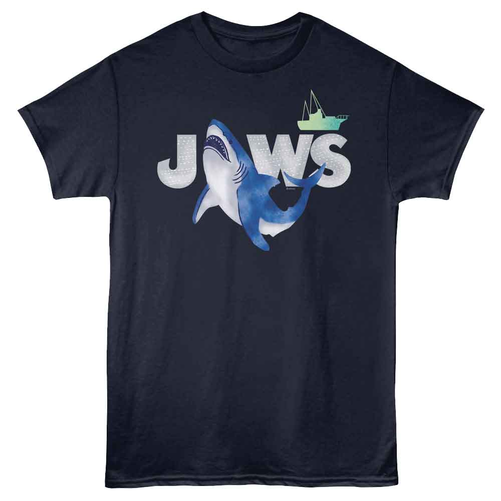 JAWS Eye-Catching T-Shirt, WATERCOLOR