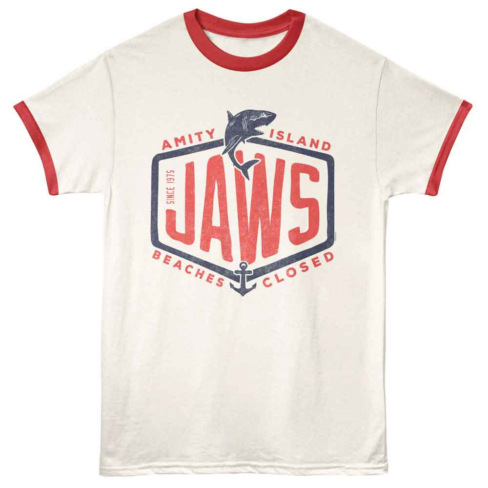 JAWS Ringer T-Shirt, TEXT BASED