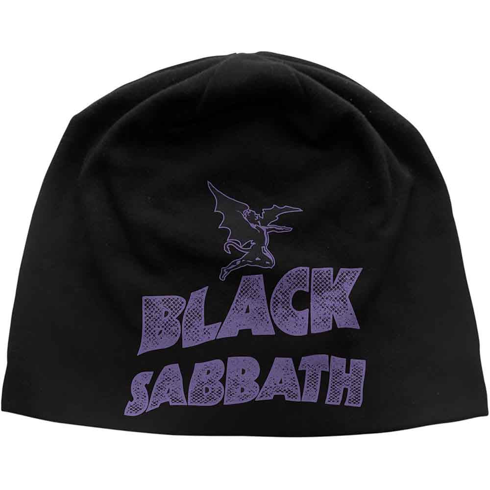 BLACK SABBATH Attractive Beanie Hat, Logo &amp; Devil