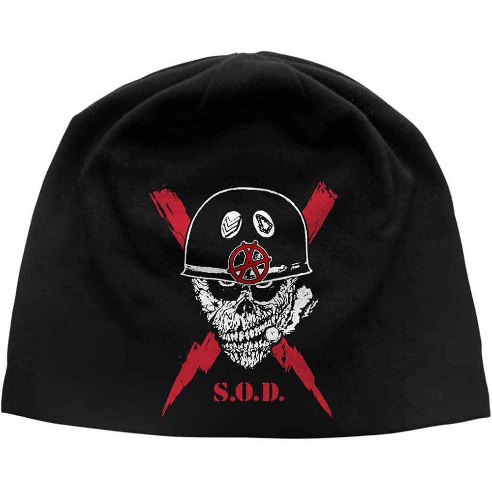 STORMTROOPERS OF DEATH Attractive Beanie Hat, Scrawled Lightning Jd Print