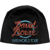 DAVID BOWIE Attractive Beanie Hat, World Tour Logo Jd Print