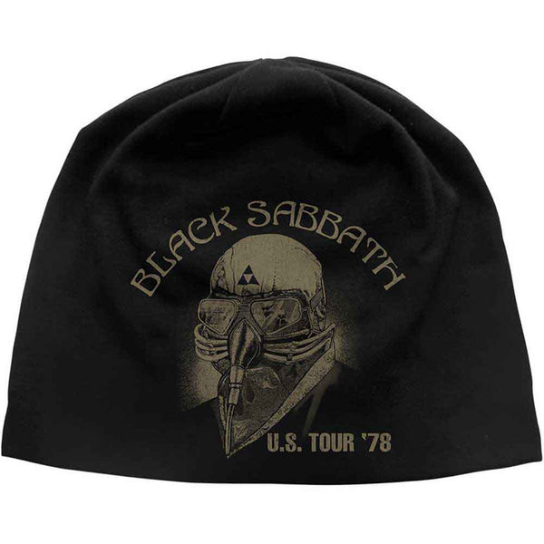 BLACK SABBATH Attractive Beanie Hat, Us Tour '78 Jd Print