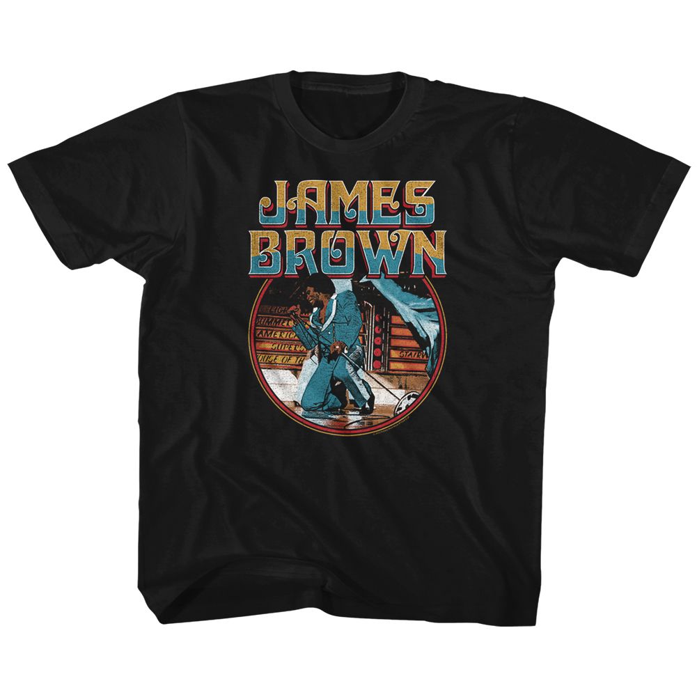 JAMES BROWN Eye-Catching T-Shirt, JAMES BROWN KNEEL CIRCLE