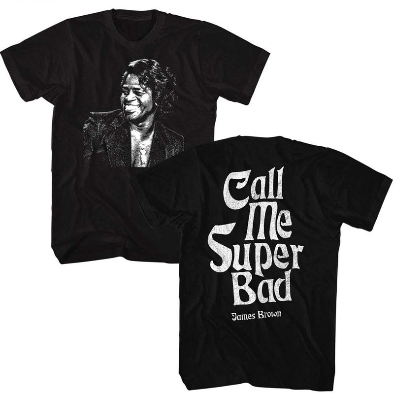 James Brown Eye-Catching T-Shirt, Call Me Super Bad S