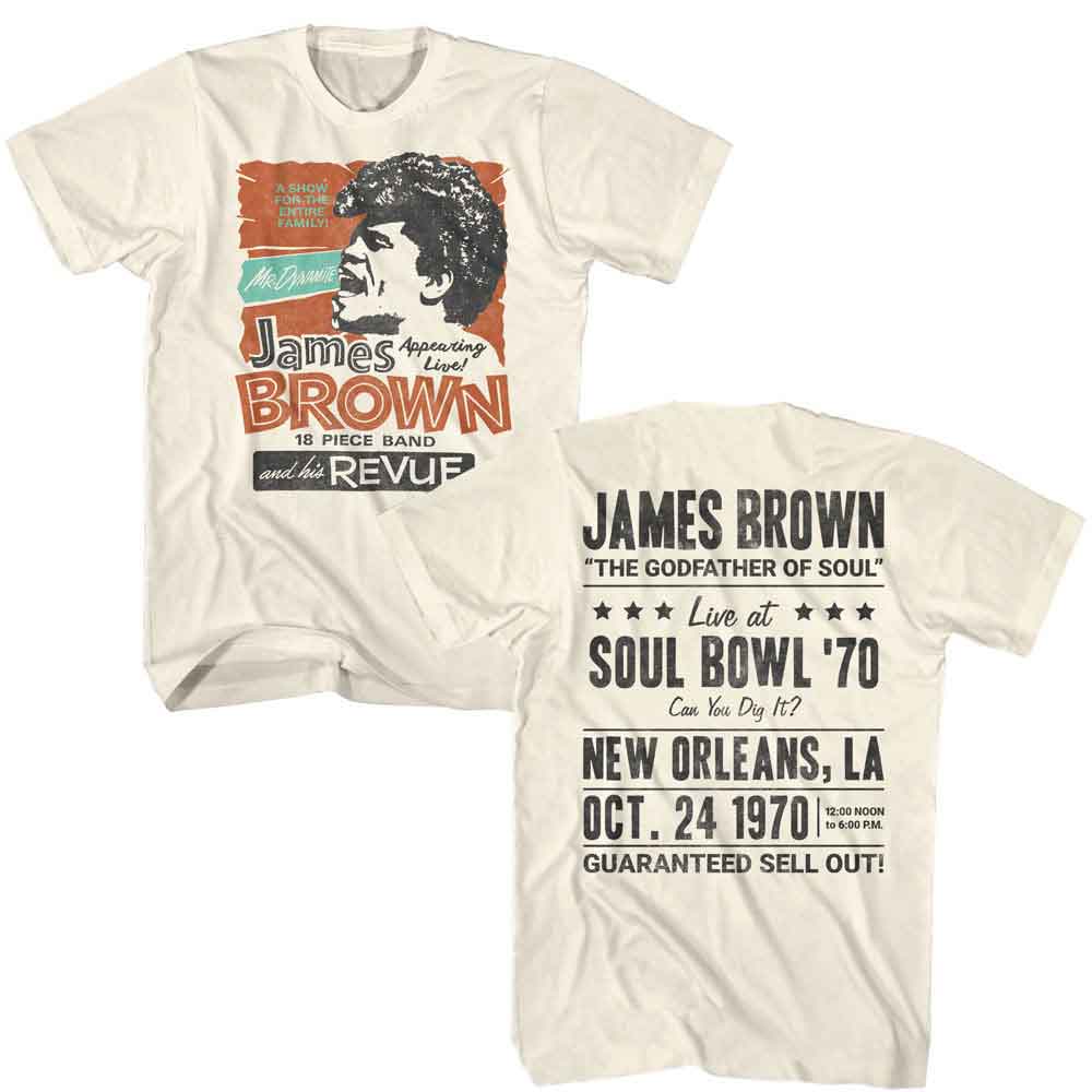 JAMES BROWN Eye-Catching T-Shirt, 1970 REVUE