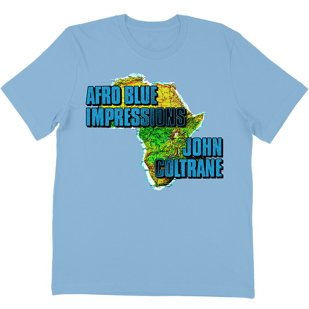 John Coltrane Afro Blue Continent T-Shirt In Light Blue