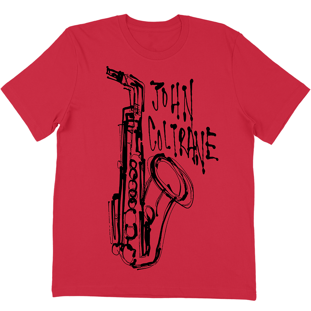 John Coltrane Saxophone T-Shirt In Red