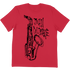 John Coltrane Saxophone T-Shirt In Red