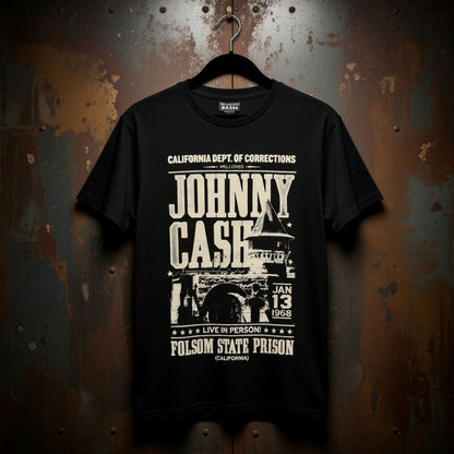 JOHNNY CASH Carbon T-Shirt, Prison Poster