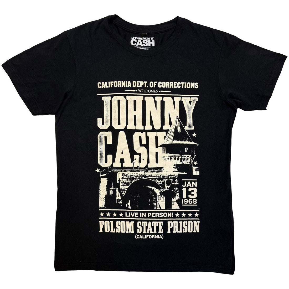 JOHNNY CASH Carbon T-Shirt, Prison Poster