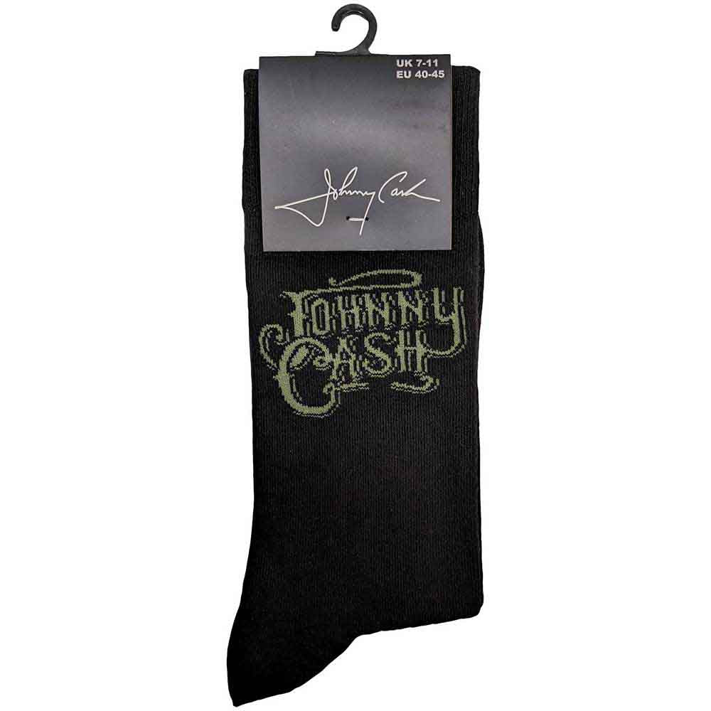 JOHNNY CASH Unisex Ankle Socks, Text Logo