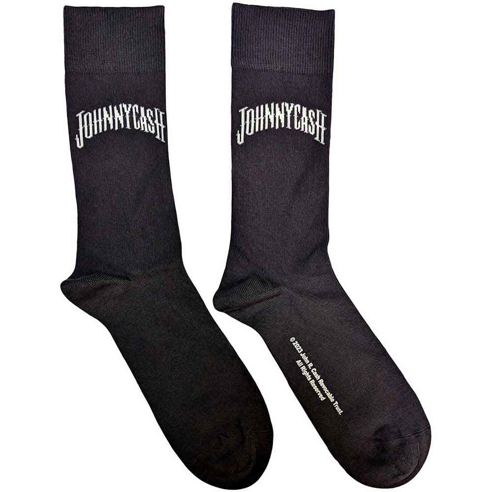 JOHNNY CASH Unisex Ankle Socks, Man In Black Logo