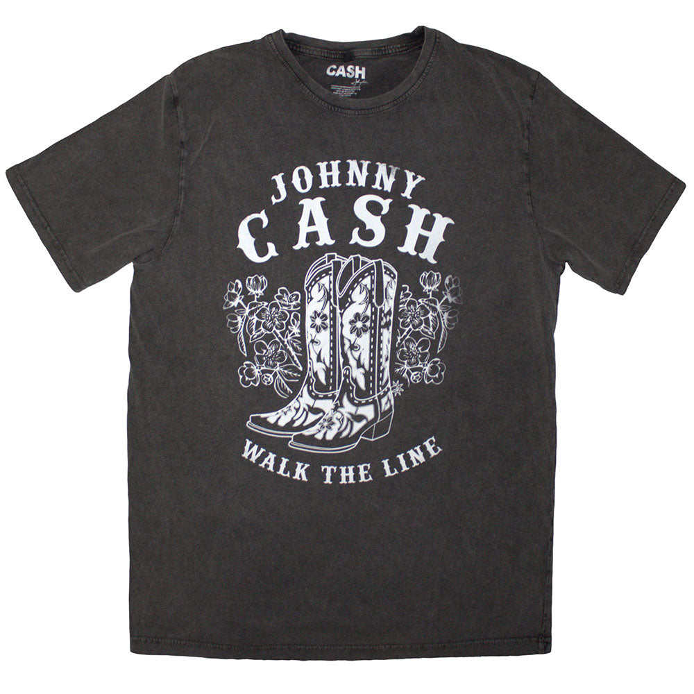 JOHNNY CASH Stone Wash T-Shirt, Walk The Line