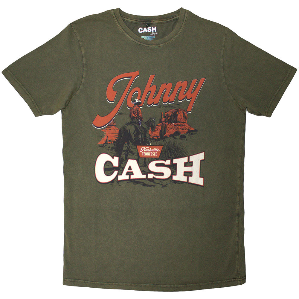 JOHNNY CASH Stone Wash T-Shirt, Desert Cowboy