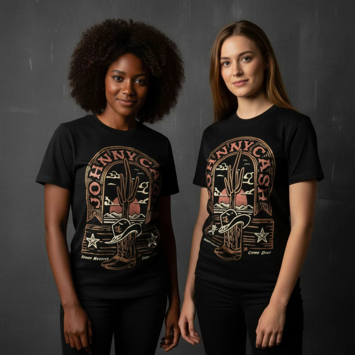 JOHNNY CASH Premium T-Shirt, Sunday Morning