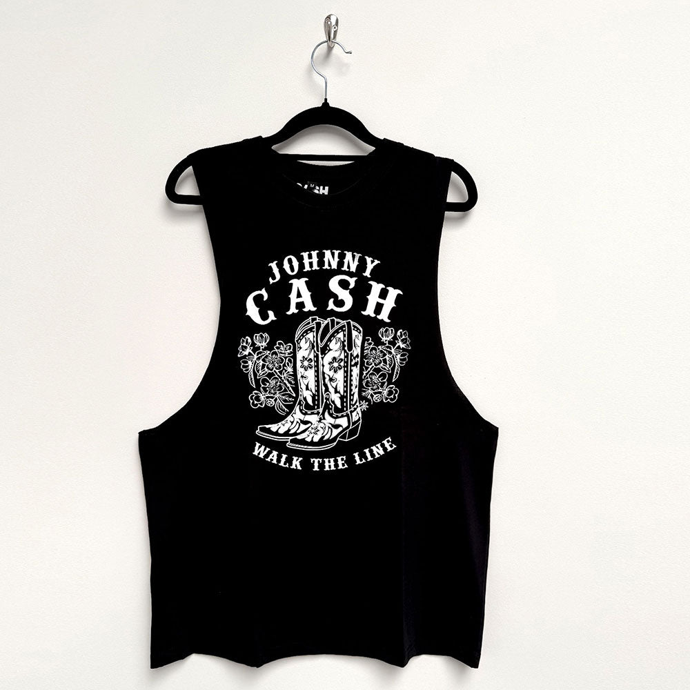 JOHNNY CASH Tank Top, Walk The Line