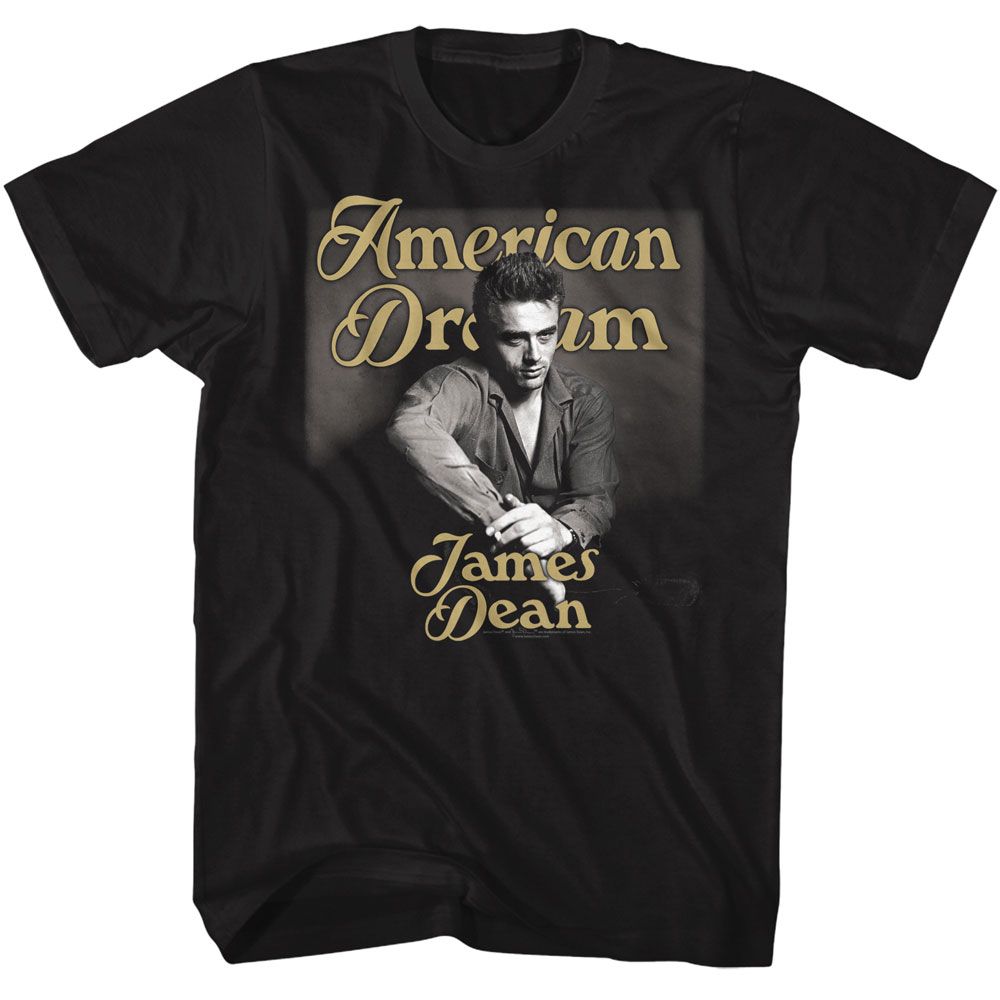 JAMES DEAN T-Shirt, Gold Text