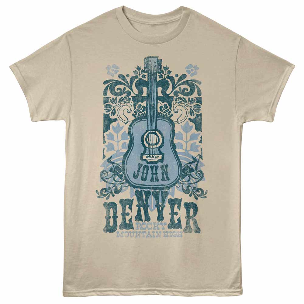 JOHN DENVER Eye-Catching T-Shirt, BLUE FLORAL