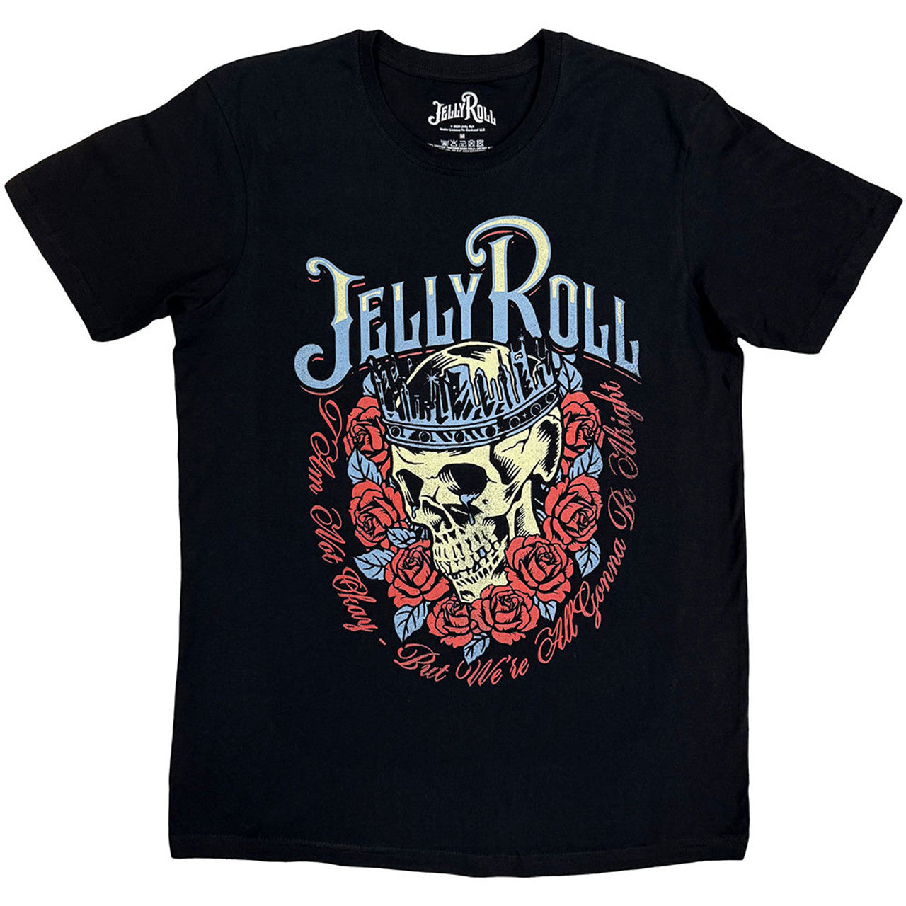 JELLY ROLL Eye-Catching T-Shirt, Skull Rose