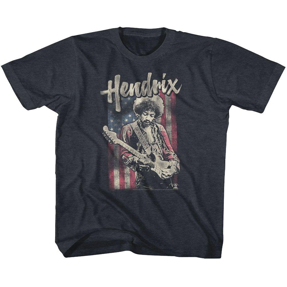 JIMI HENDRIX Eye-Catching T-Shirt, FLAG HENDRIX