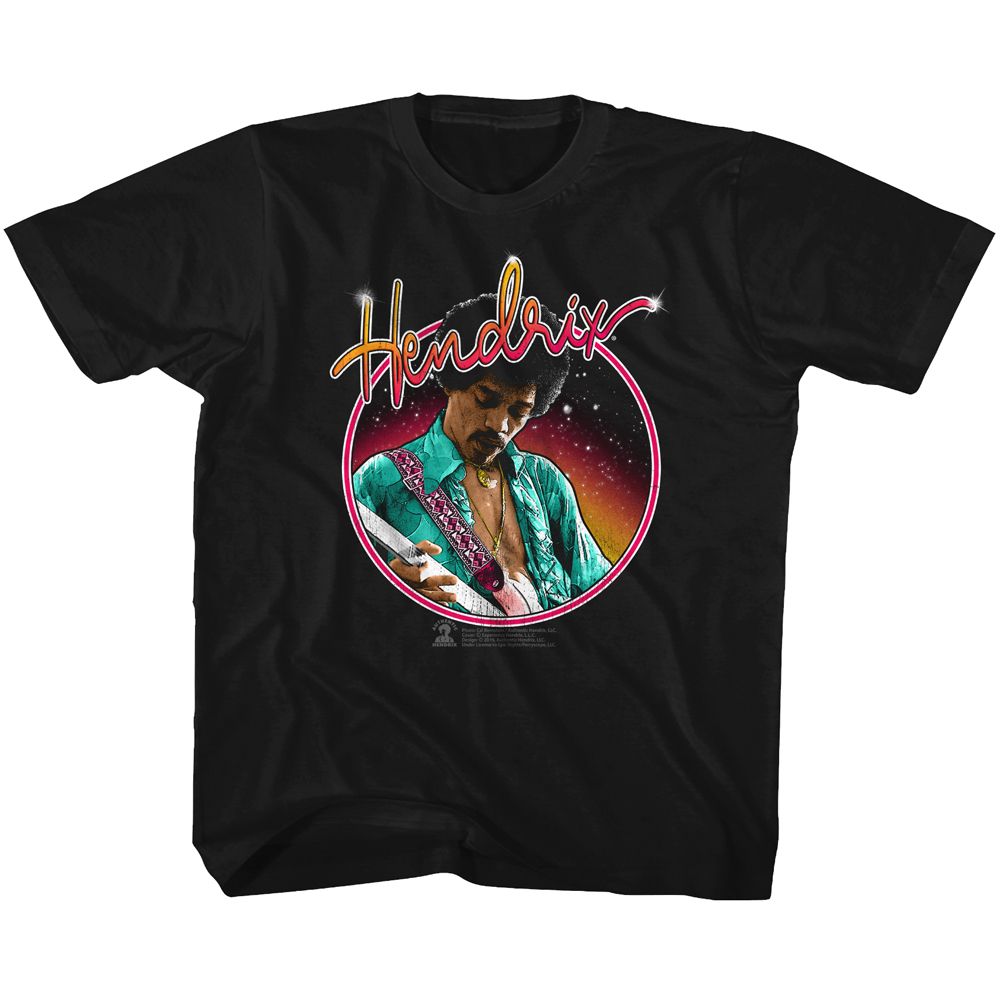 JIMI HENDRIX Eye-Catching T-Shirt, NEON