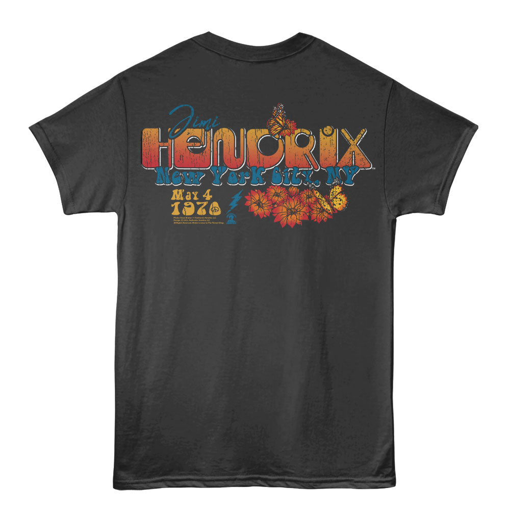 JIMI HENDRIX Eye-Catching T-Shirt, NEW YORK 1970