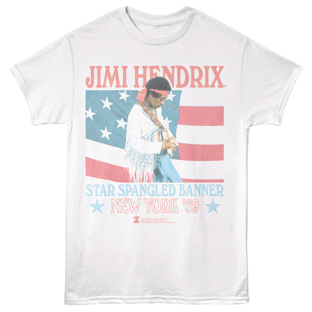 JIMI HENDRIX Eye-Catching T-Shirt, STAR SPANGLED 69