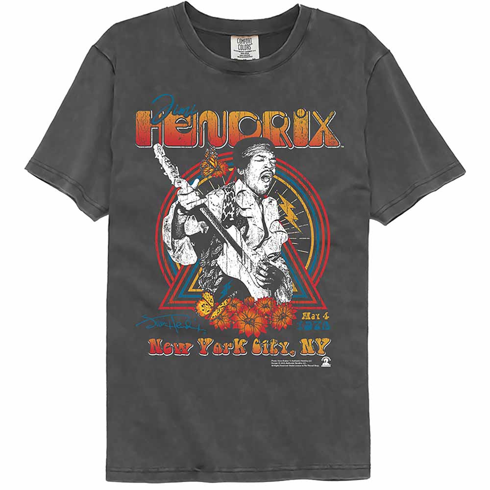 Jimi Hendrix New York 1970 Garment Dye T-Shirt