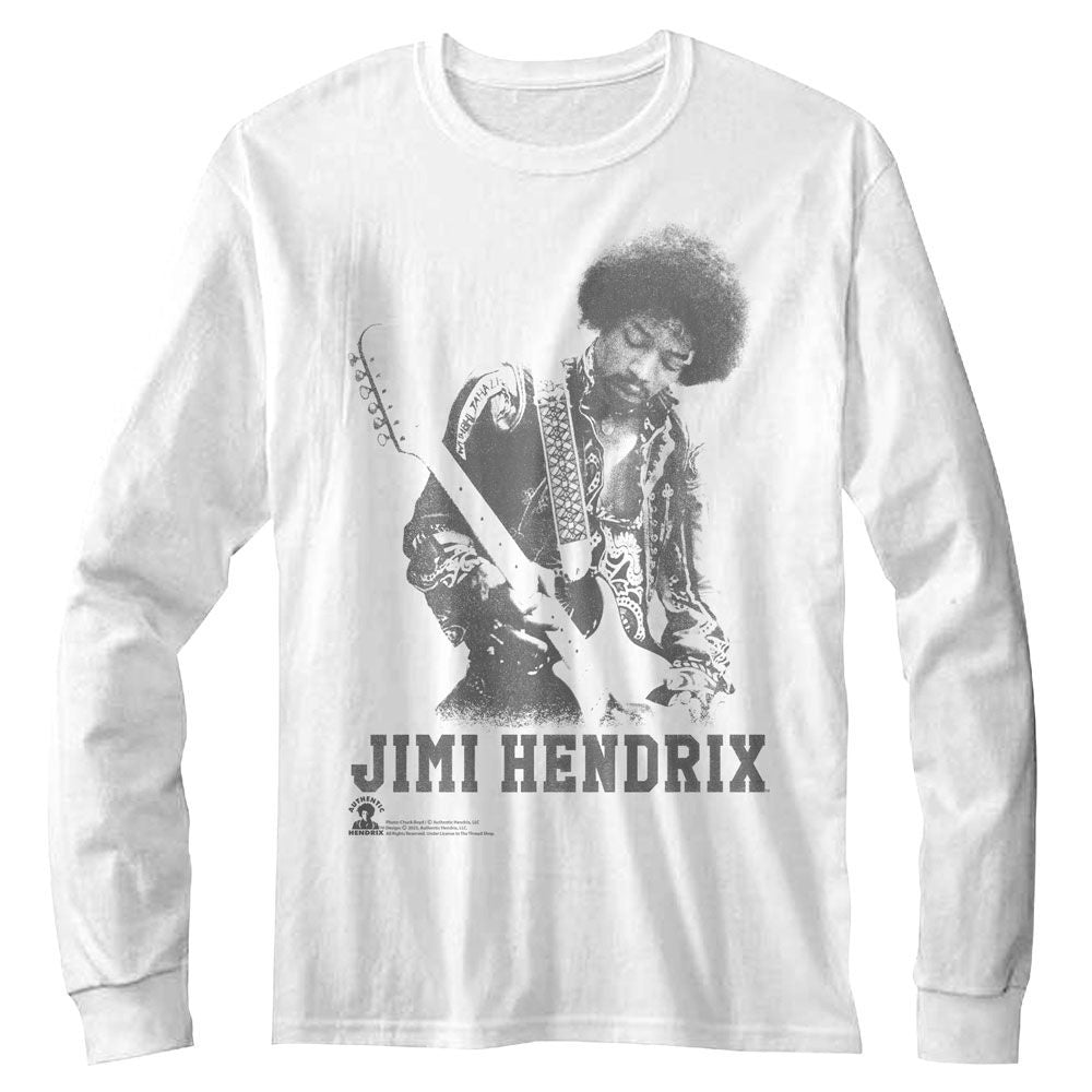 JIMI HENDRIX Eye-Catching Long Sleeve T-Shirt, Ghost