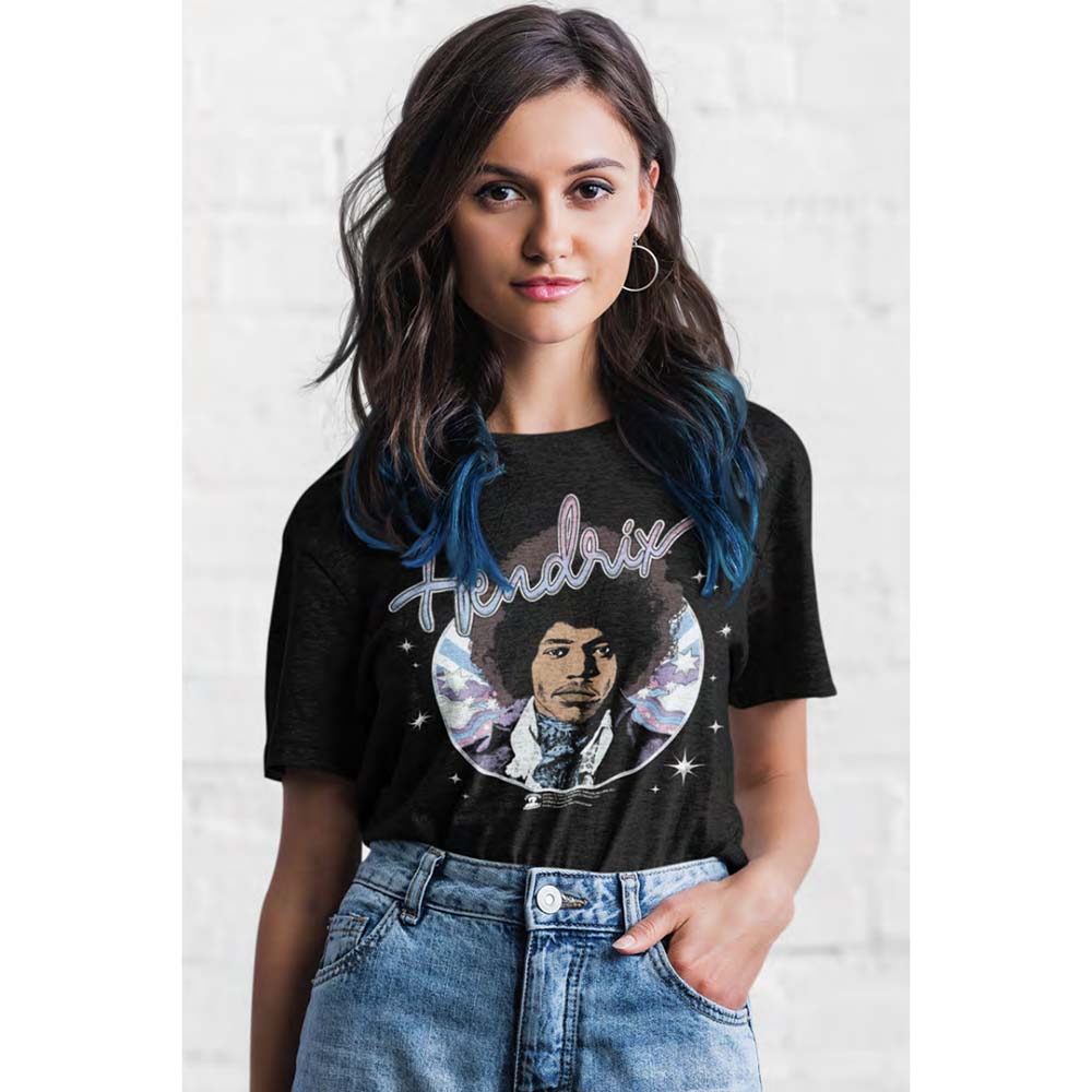 JIMI HENDRIX Eye-Catching T-Shirt, Psychadelic Circle