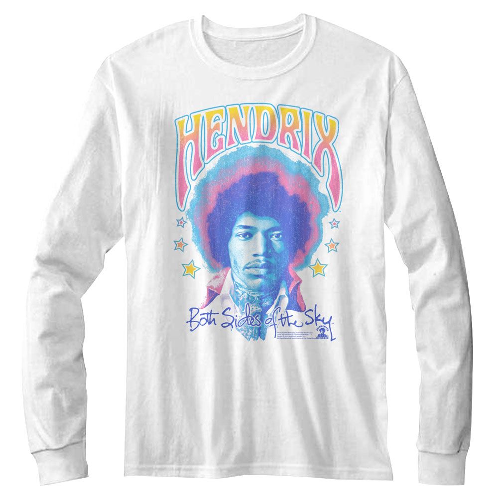 JIMI HENDRIX Eye-Catching Long Sleeve T-Shirt, Both Sides of the Sky