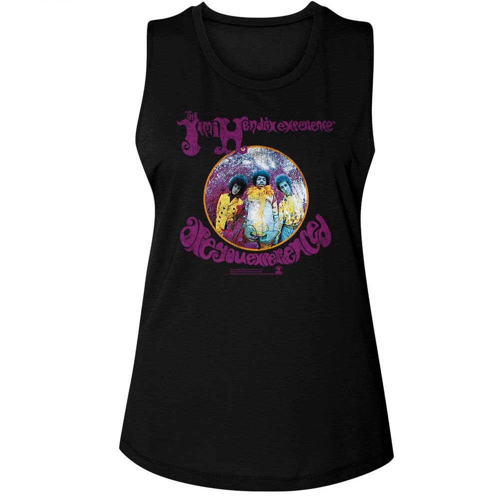 JIMI HENDRIX Eye-Catching Tank Top, EXPERIENCED CIRCLE