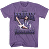 JIMI HENDRIX Eye-Catching T-Shirt, Purple Haze Lightning