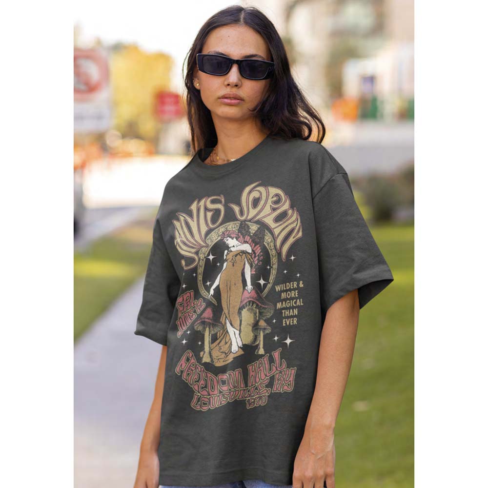 JANIS JOPLIN Eye-Catching T-Shirt, Fairy and Moon