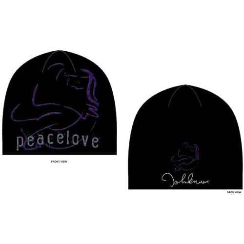 JOHN LENNON Attractive Beanie Hat, Peace &amp; Love