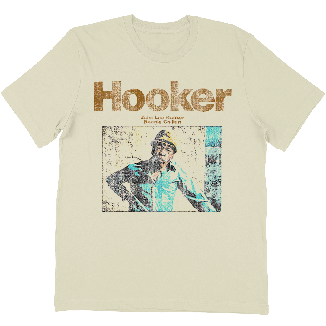 John Lee Hooker Boogie Chillun T-Shirt In Vintage White