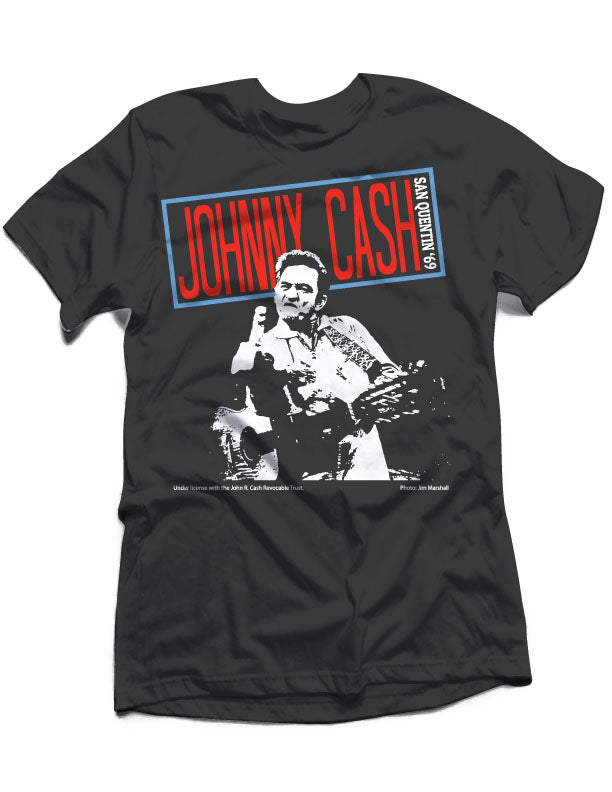 JOHNNY CASH T-Shirt, Neon San Quentin &