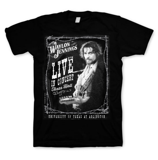 WAYLON JENNINGS T-Shirt, Live in Concert