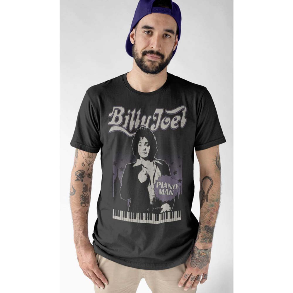 BILLY JOEL Eye-Catching T-Shirt, Cityscape With Stars