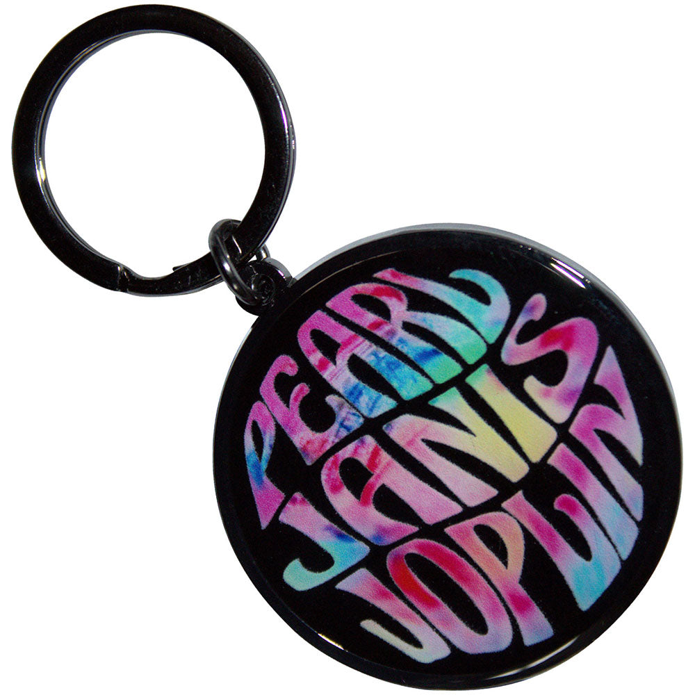 JANIS JOPLIN Keychain, Pearl Emblem Color