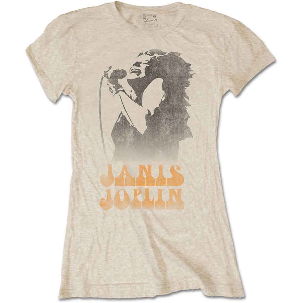 JANIS JOPLIN Attractive T-Shirt, Working The Mic