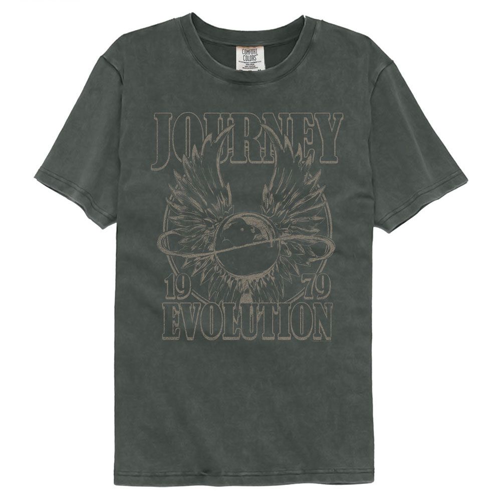 JOURNEY Garment Dye T-Shirt, Evolution 1979