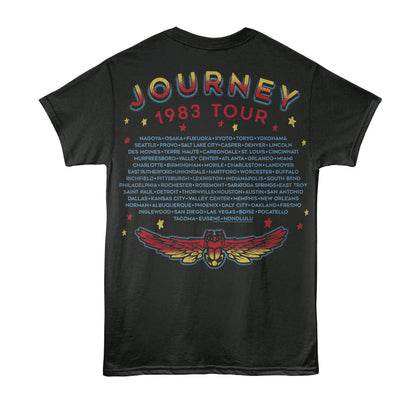 JOURNEY Eye-Catching T-Shirt, 1983 WORLD TOUR