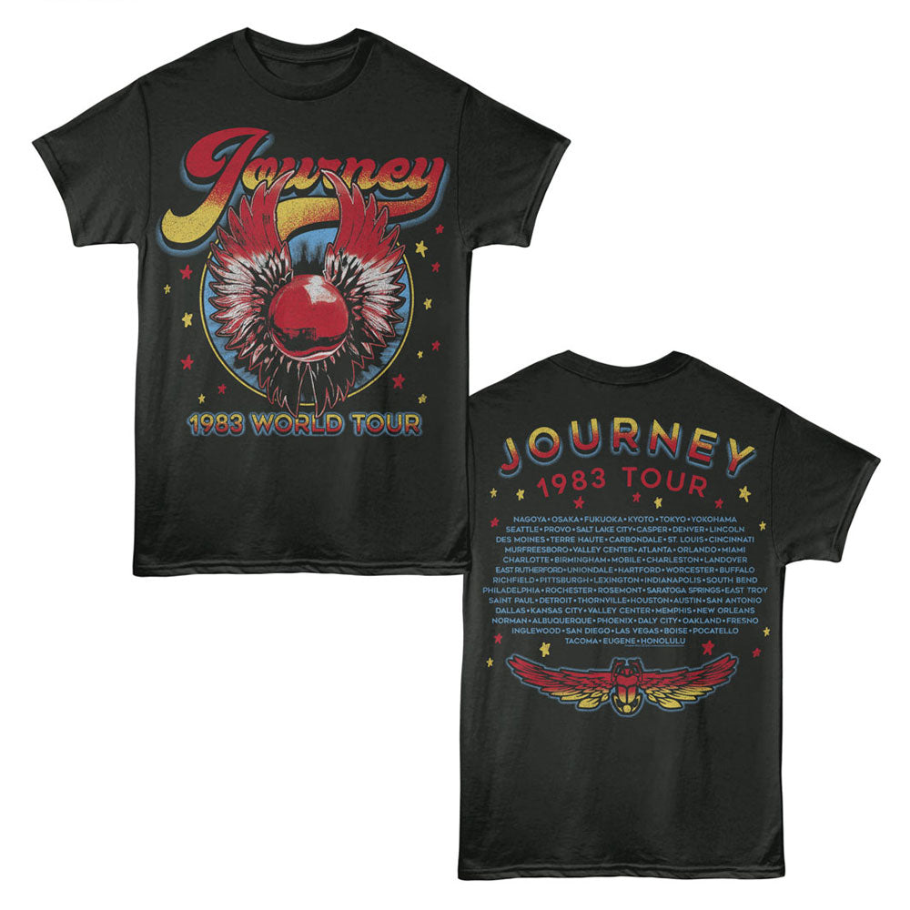 JOURNEY Eye-Catching T-Shirt, 1983 WORLD TOUR