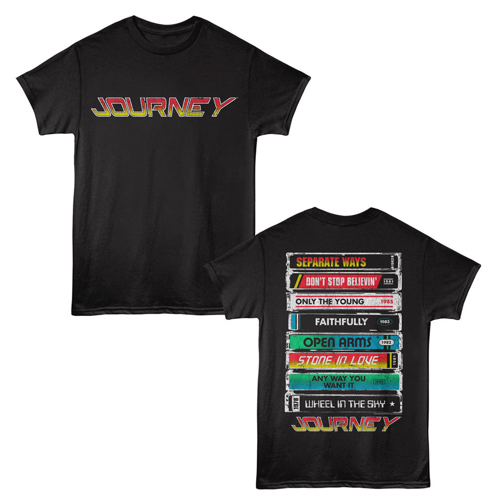 JOURNEY Eye-Catching T-Shirt, SONG CASSETTES