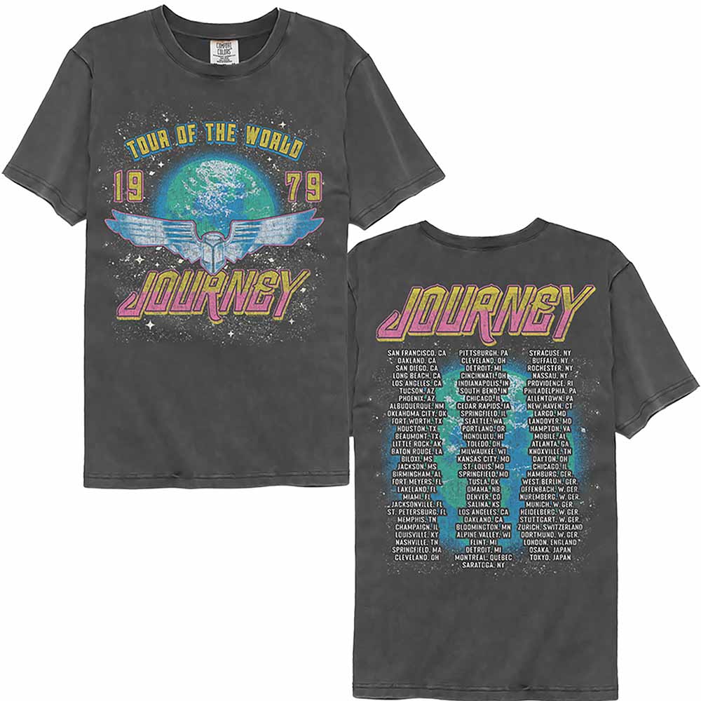Journey Tour Of The World Garment Dye T-Shirt