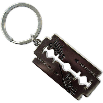 JUDAS PRIEST Keychain, British Steel Razor Blade